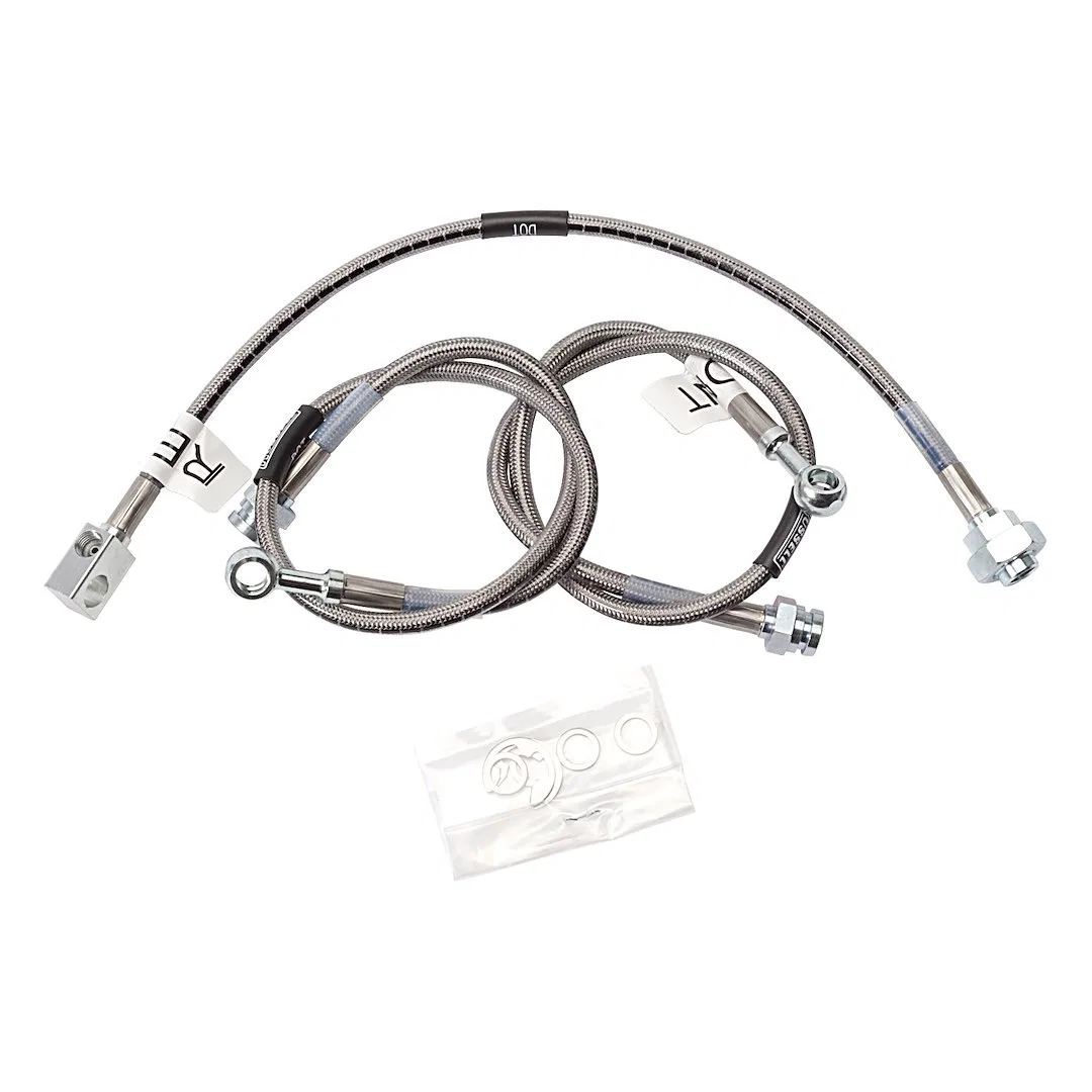 672340 – RUSSELL/EDEL Brake Line, Braided Stainless Steel Set of 3